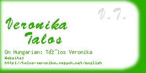 veronika talos business card